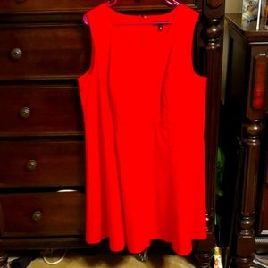 Beautiful red swing type bottom dress size 22